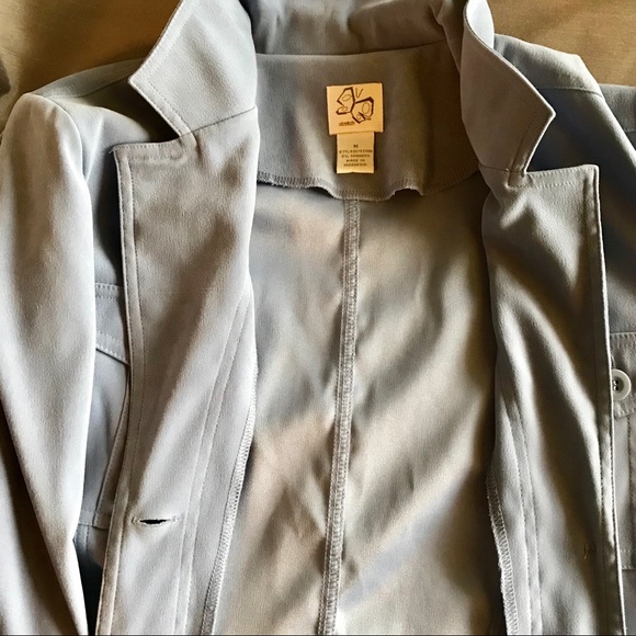 Pale blue soft blazer/jacket - Picture 7 of 8